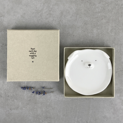 Coupelle Chien visage - Porcelaine