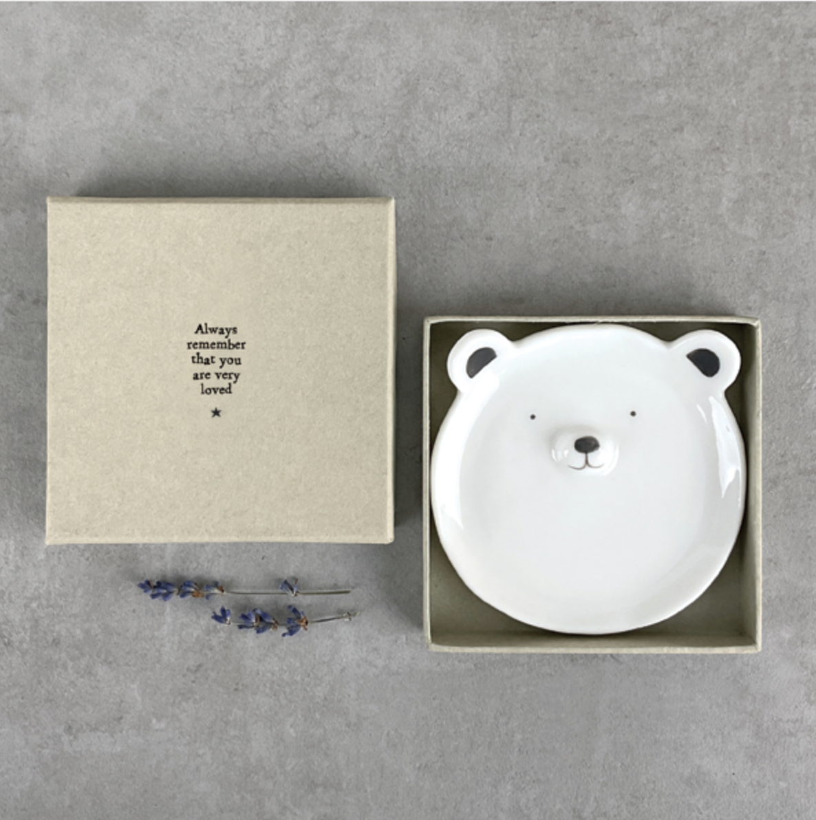 Coupelle Ours visage - Porcelaine