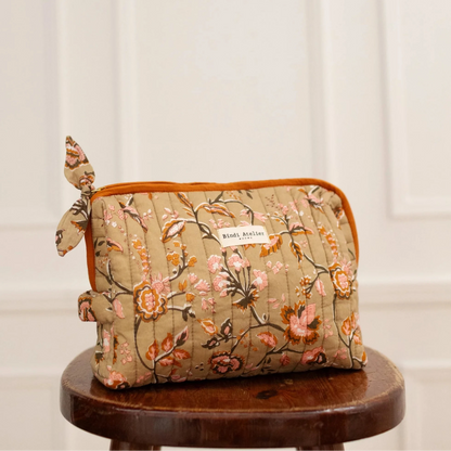 Trousse de toilette Nesta Thé bindi atelier