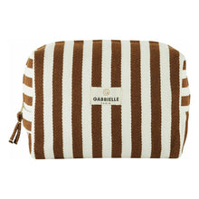 Trousse de toilette Rayures Moka Gabrielle