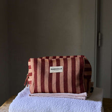 Trousse de toilette Rayures garance Gabrielle
