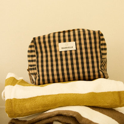 Trousse de toilette Vichy Café Gabrielle