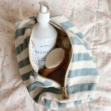 Trousse de toilette Vic éponge - Rayures Blue Cloud