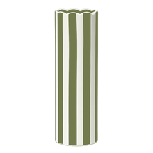 Vase Paul rayures kaki opjet