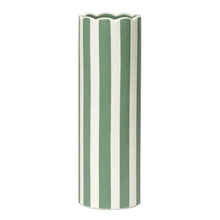 Vase Paul rayures matcha opjet