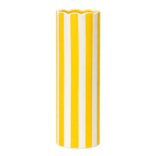Vase paul rayures jaunes opjet