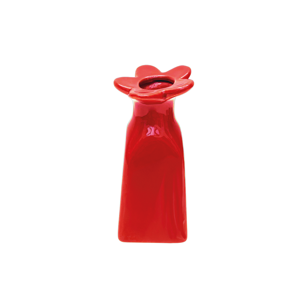 Vase soliflore rouge opjet