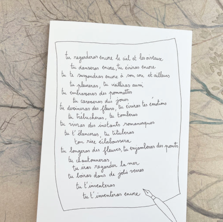 Carte - Voeux lettre