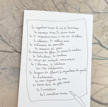 Carte - Voeux lettre