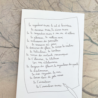 Carte - Voeux lettre