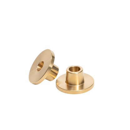 Lot de 2 adaptateurs bougeoirs "fleuriste" - Laiton