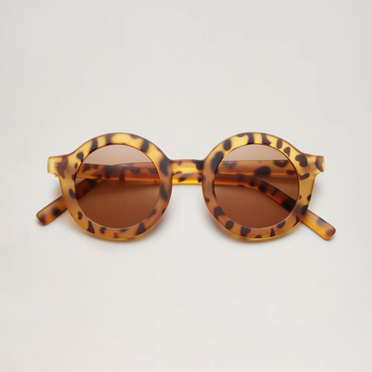Lunettes adulte - Ronde Léopard