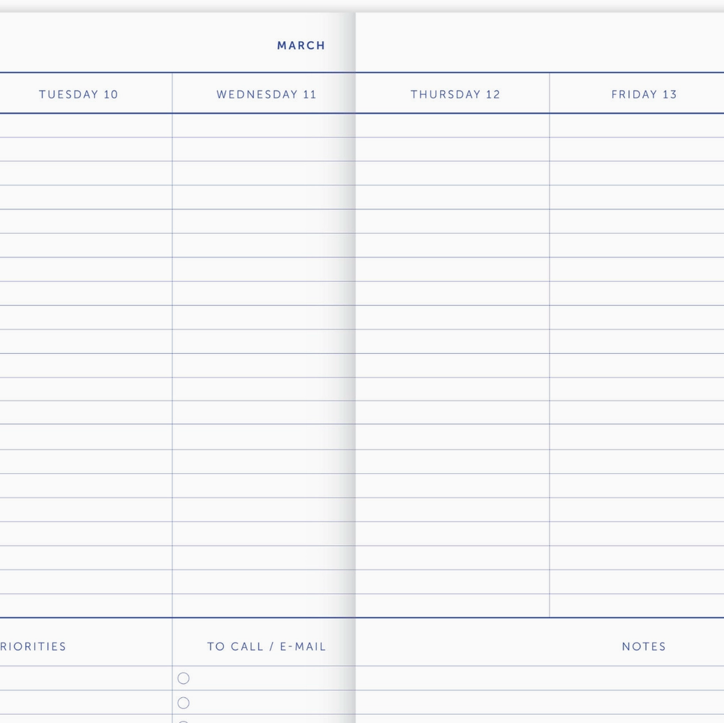 Agenda - Beige grands carreaux rouges
