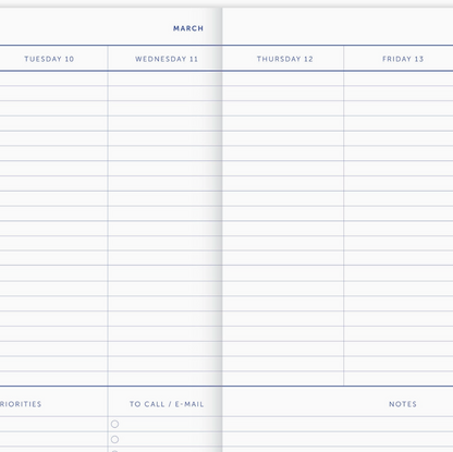 Agenda - Beige grands carreaux rouges