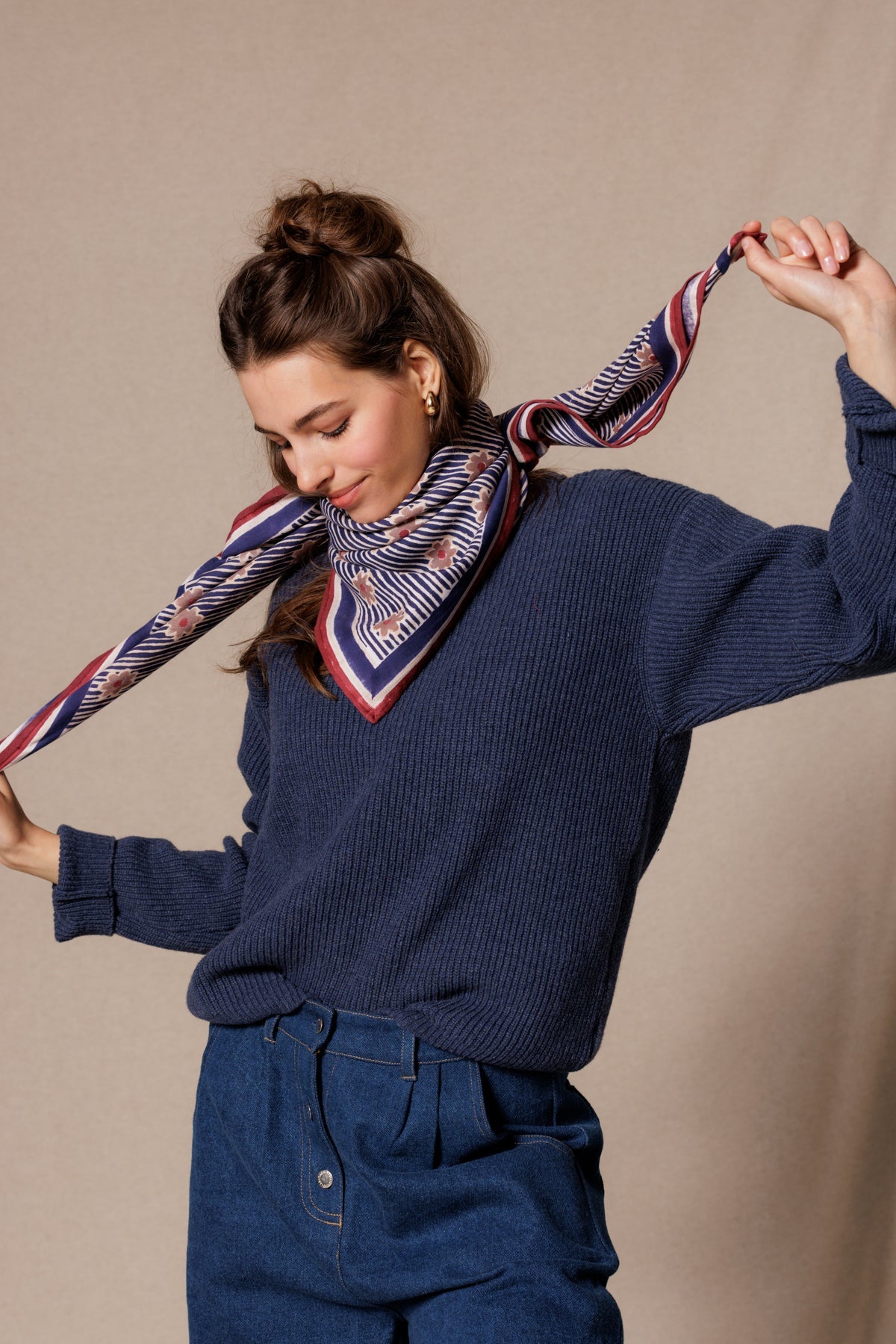 Grand foulard Latika - Anna Indigo