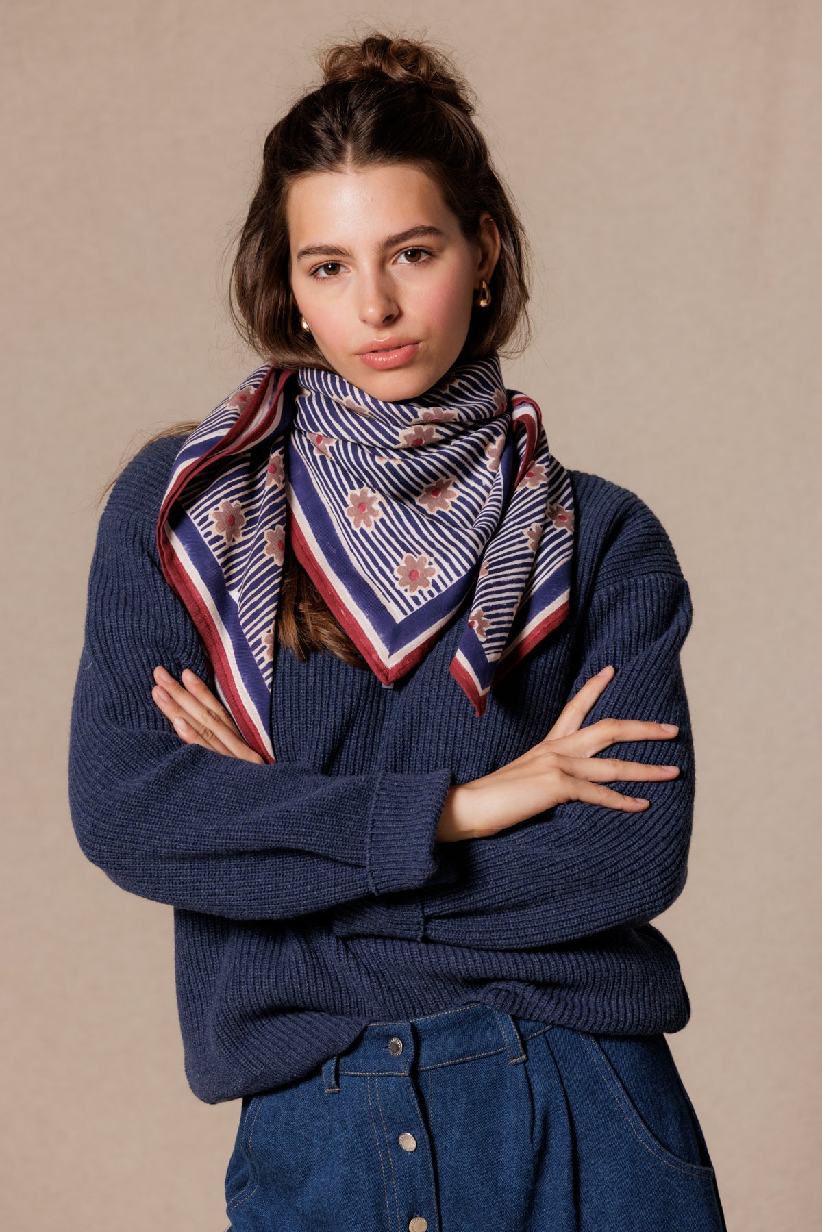 Grand foulard Latika - Anna Indigo