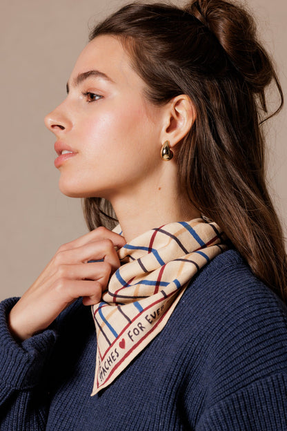 Petit foulard Manika - Cahier Macadamia