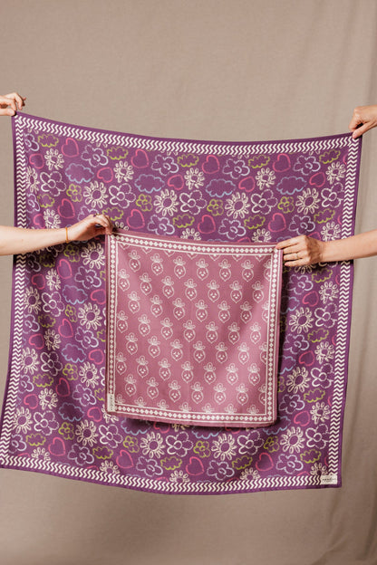 Petit foulard Manika - Roots Taupe