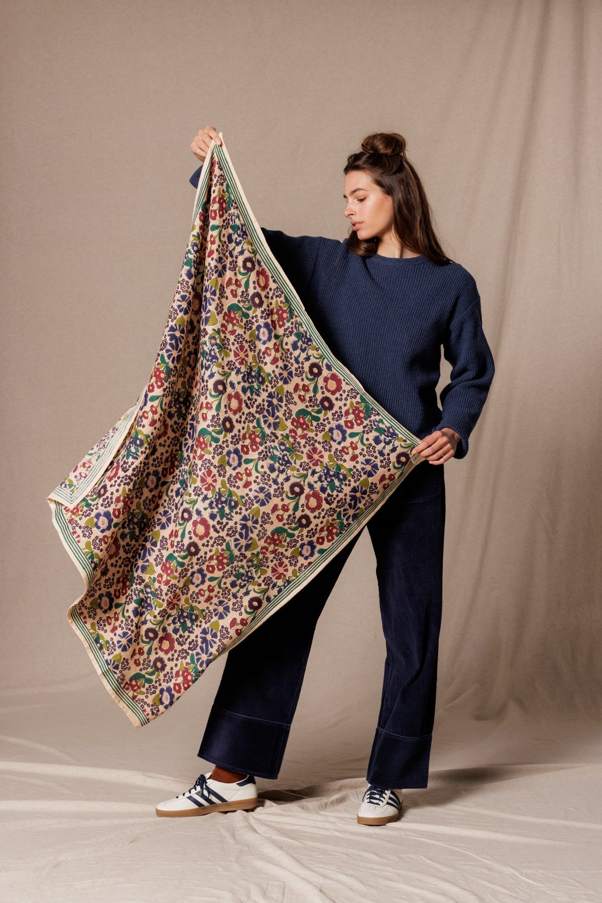 Grand foulard Latika - September Macadamia