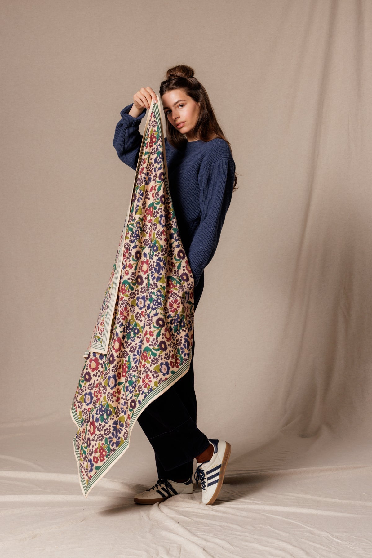 Grand foulard Latika - September Macadamia
