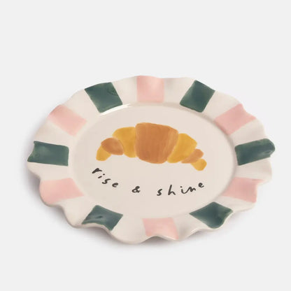 assiettes festonnée rise and shine Caroline gardner 