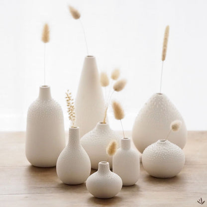 Set de 3 mini vases - blanc