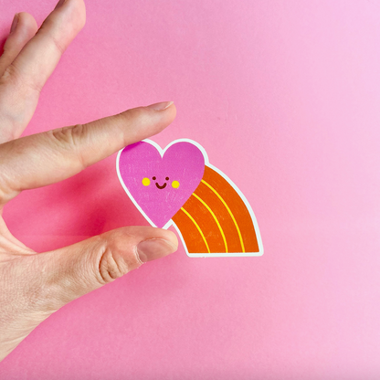Stickers - Coeur violet