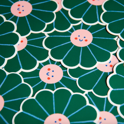Stickers - Fleur verte