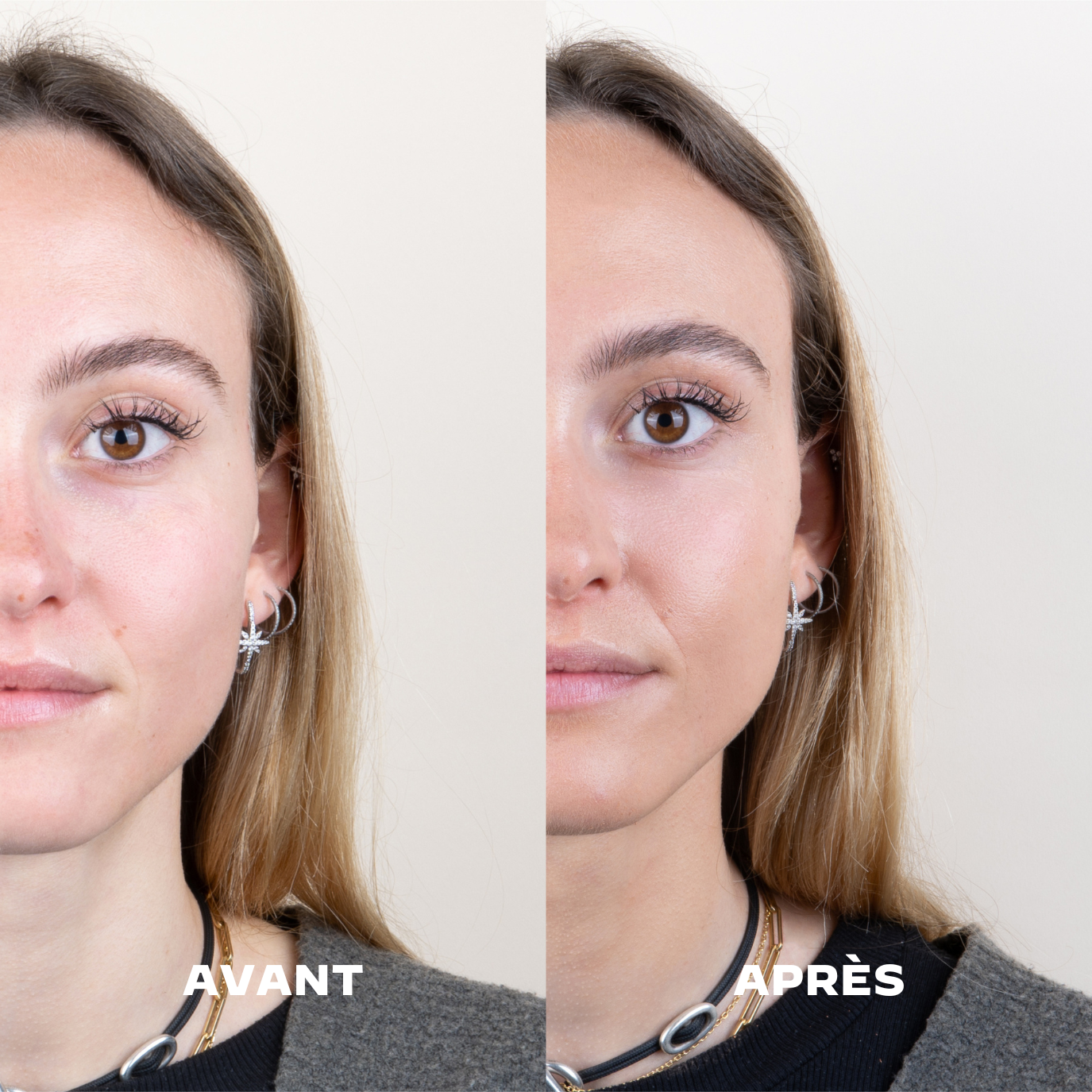avant après coffret maquillage éclat soleil