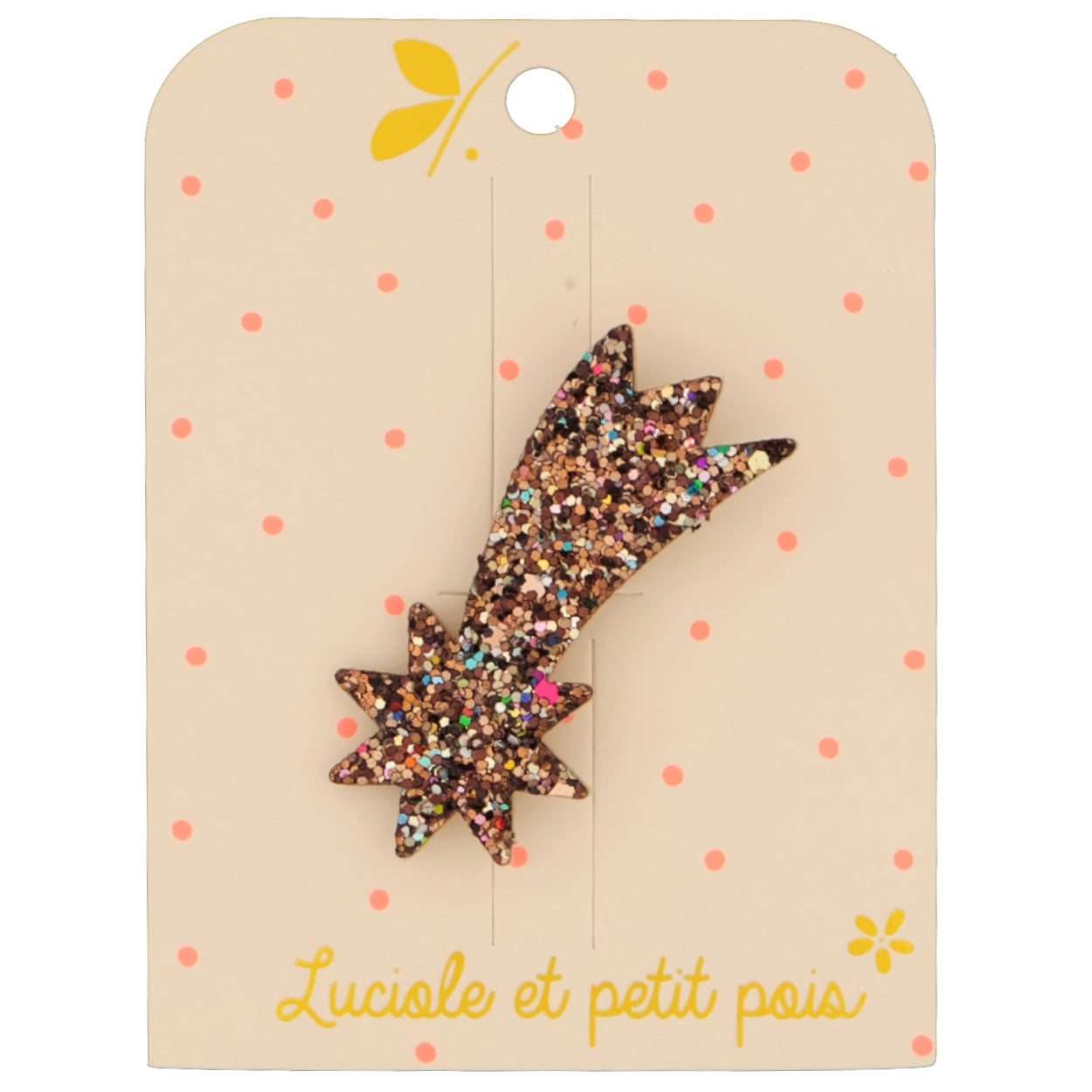 Broche - Étoile filante bronze