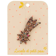Broche - Étoile filante bronze