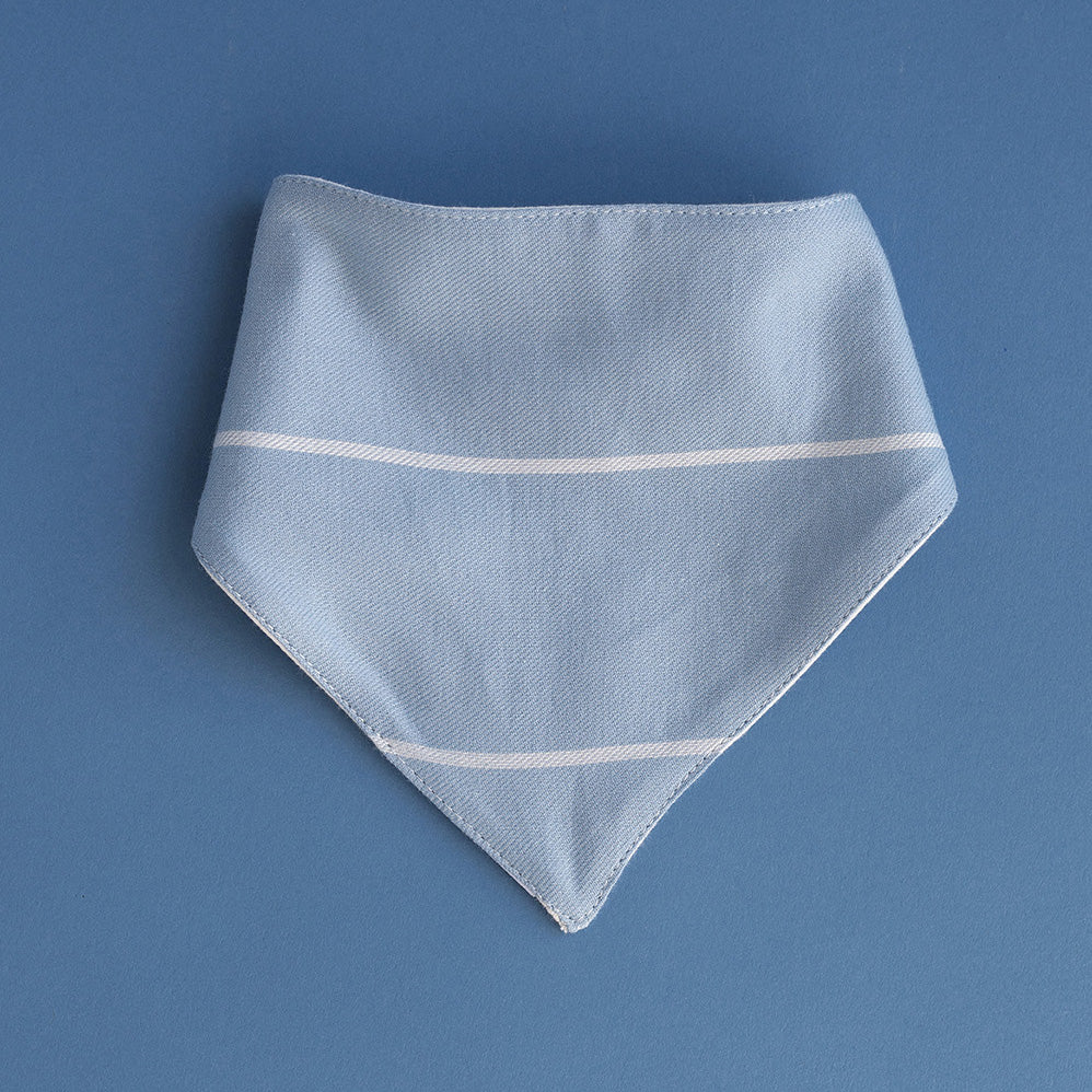Bavoir/Foulard - Marinière bleue