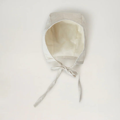 Bonnet en lin beige - Bébé 0-6 mois