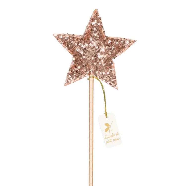 baguette magique sequins roses luciole et petit pois
