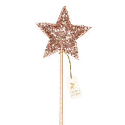 baguette magique sequins roses luciole et petit pois