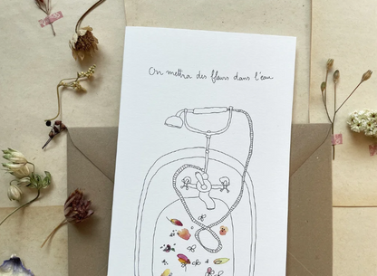 Carte - Bain de fleurs