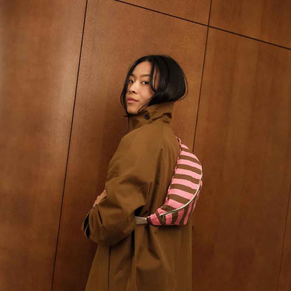 banane rayures funky pink olive