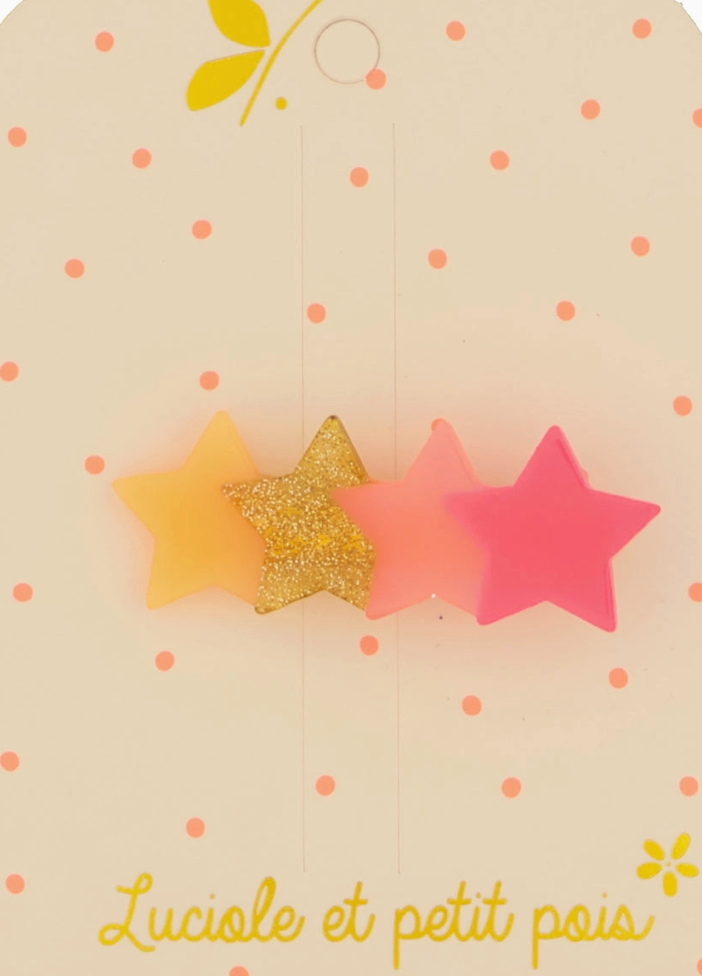 Barrette fluo - 4 étoiles