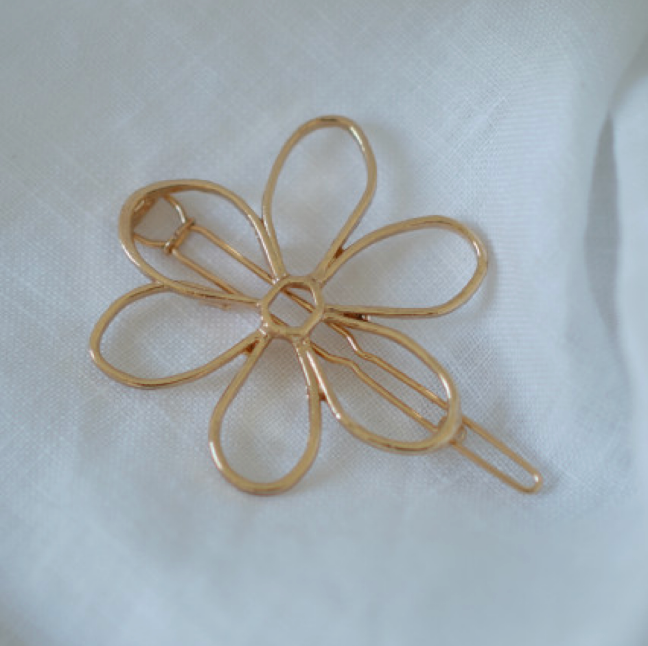 Barrette - Matilda fleur dorée