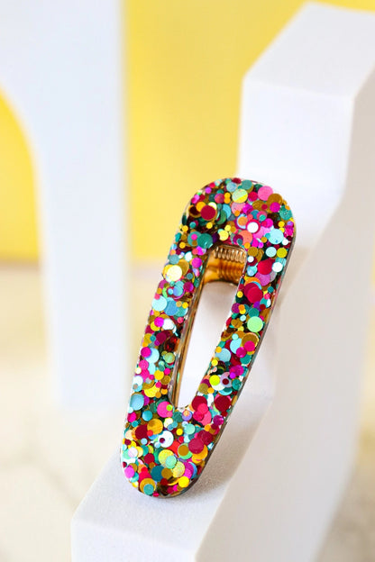 Barrette triangle - Joie multi vert