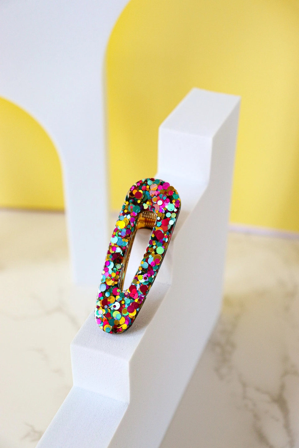 Barrette triangle - Joie multi vert