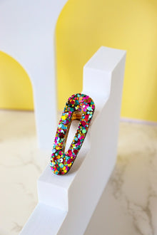 Barrette triangle - Joie multi vert