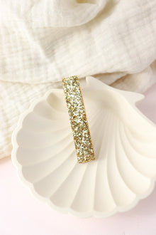 Barrette droite - Paillettes doré