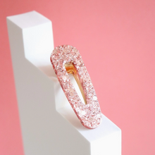 Barrette triangle - Paillettes rose gold