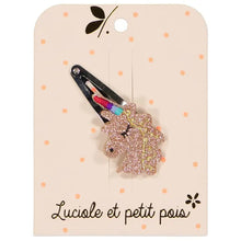 barrette licorne luciole et petit pois