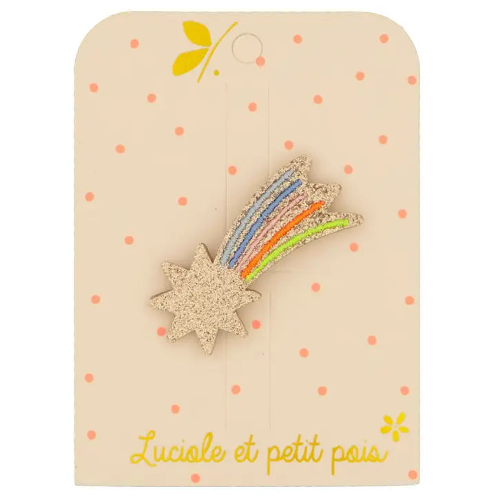 barrette étoile filante multi luciole et petit pois