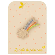barrette étoile filante multi luciole et petit pois