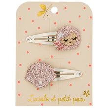 barrettes sirène luciole et petit pois