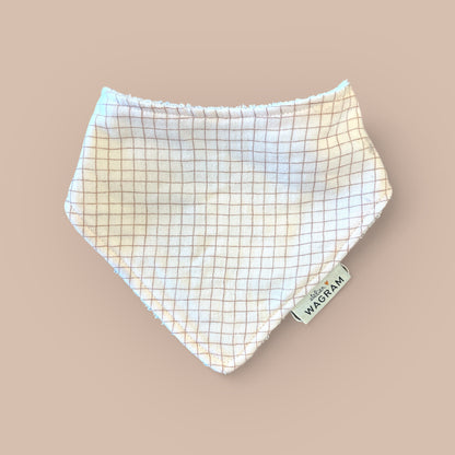Bavoir bébé petits carreaux