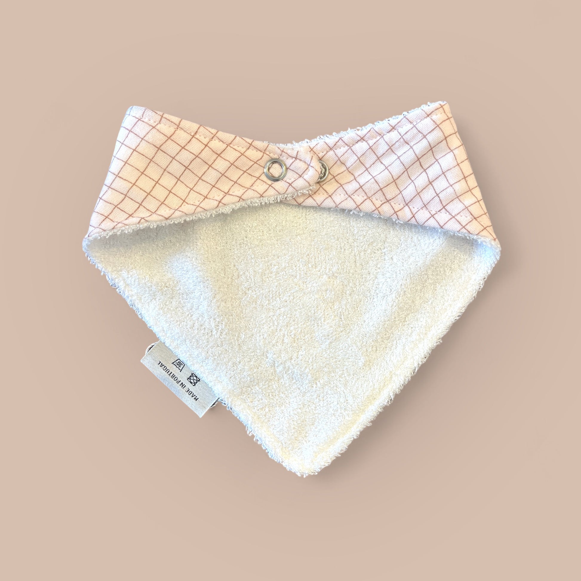 Bavoir bébé petits carreaux